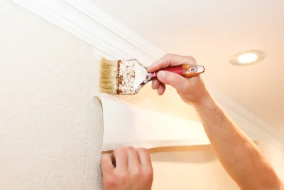 Pose de papier peint à Pailharès — revêtements muraux et toiles de verre